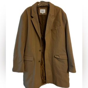 Goodfellow & Co tan overcoat peacoat